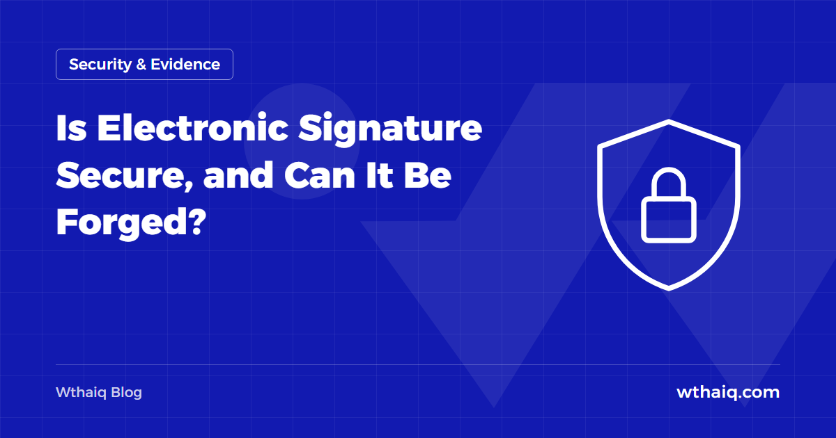 Is Electronic Signature Secure, and Can It Be Forged?